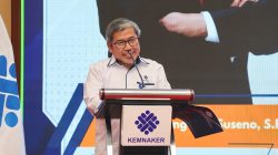 Bekasi - Direktur Jenderal Pembinaan Penempatan Tenaga Kerja dan Perluasan Kesempatan Kerja (Binapenta dan PKK) Kemnaker, Sugeng Heri Suseno. Foto: Kemnaker/Gobekasi.id.